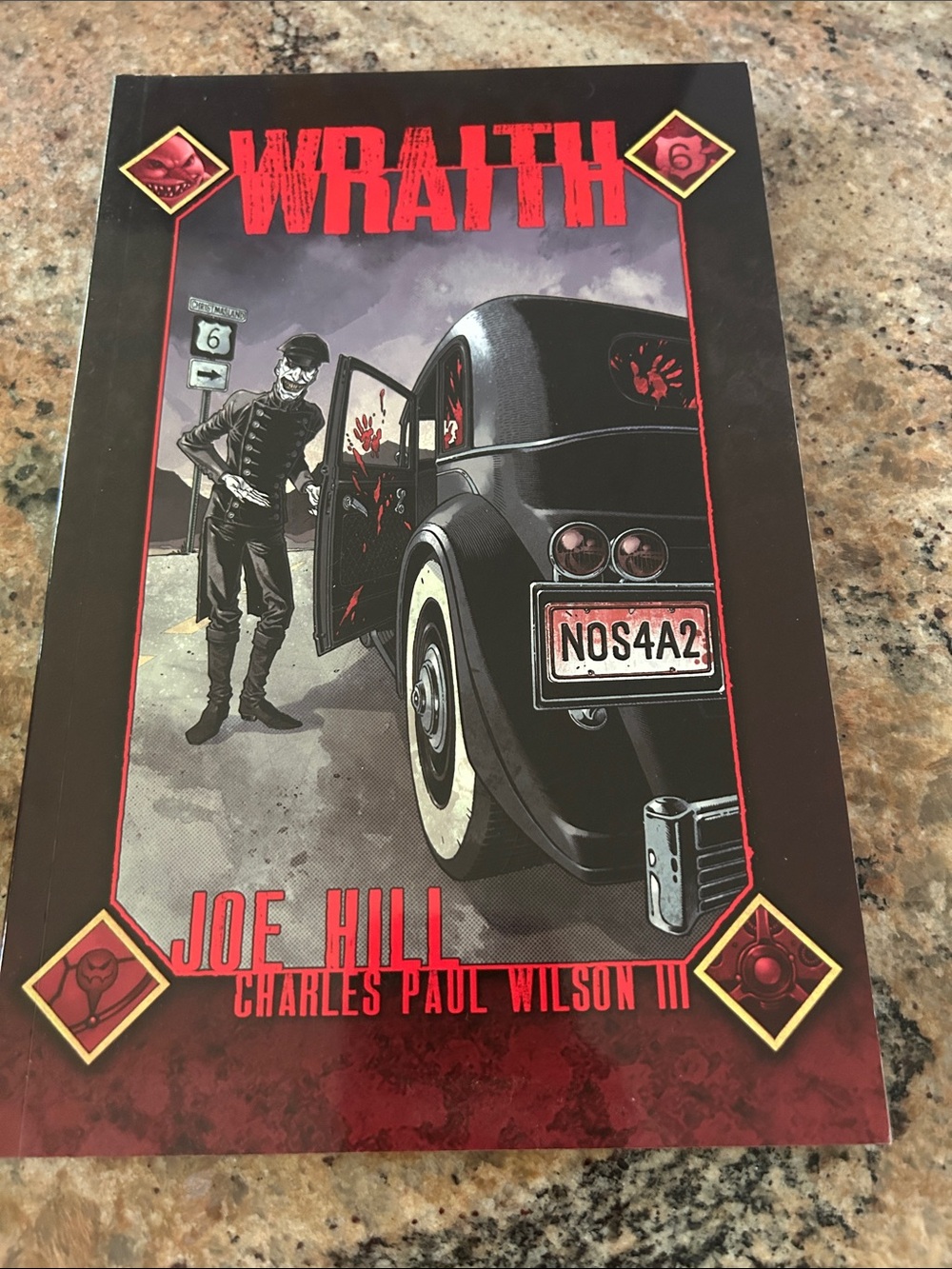 WRAITH Graphic Novel by Joe Hill - Black & Red Cover